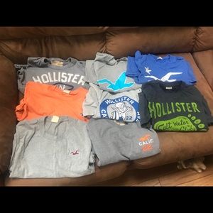 Lot of hollister t shirts